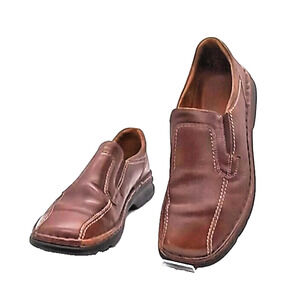Josef Seibel Mens Loafers Dress Shoes Size "US 10" Brown Leather EU 43